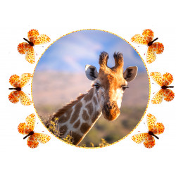 Giraffe - Edible cake topper