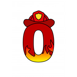 Fireman number zero - edible cake decoration