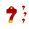 Fireman number seven - edible cake decoration