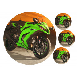 Kawasaki Ninja - Syötävä kakkukuva kakkuun