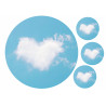 Heart cloud - Edible cake topper